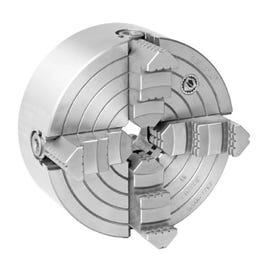 4 Jaw Cast Iron Independent Chuck, 1 Piece Jaw (Camlock Mount) - 4344 Series (Bison)