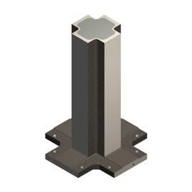 Base Finished Cross Cube Tombstone - ART57B (Gerardi)