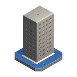 Grid With Bushings Rectangular Cube Tombstone - ART54F (Gerardi)