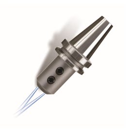 12mm BT40 End Mill Holder (63mm Long) 25,000RPM G2.5 - AD/B Coolant Type, With Coolant Jets (YG-1) - BT40AD/B-EMH12C-63