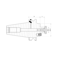 BT50 Face Mill Arbor Balanced to 22,000RPM G2.5 (Haimer) - 0